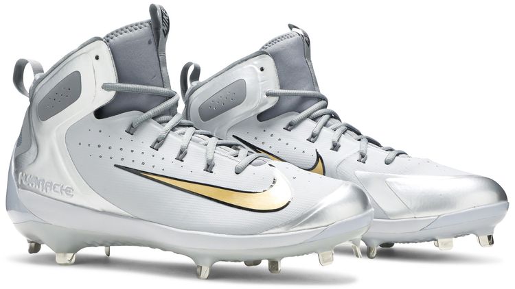 Nike Alpha Huarache Elite Wolf Grey Metallic Silver