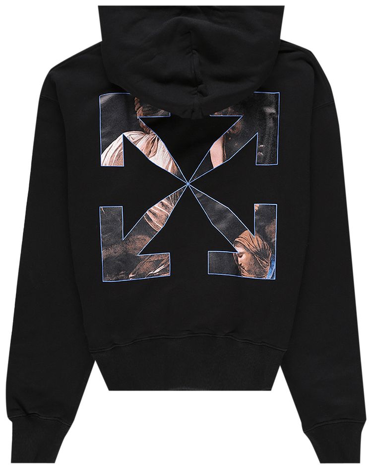 Off White Caravaggio Angel Over Hoodie Black