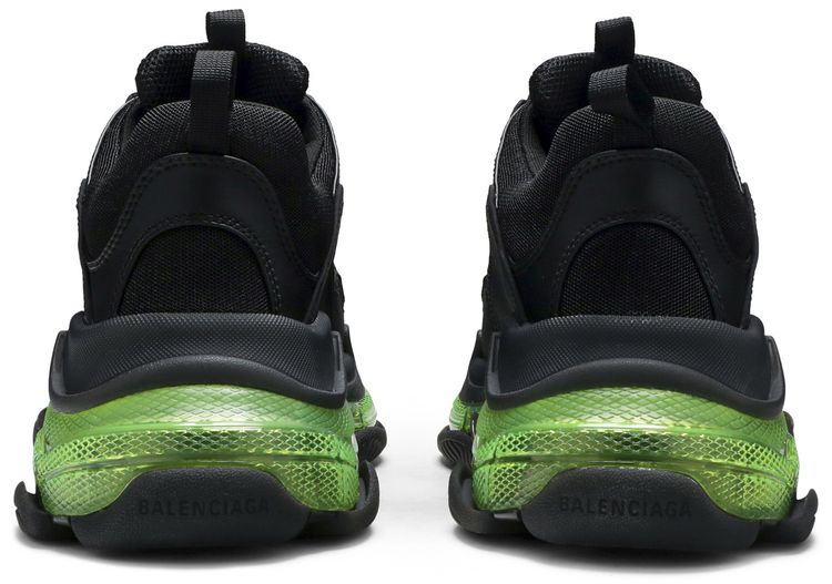 Balenciaga Triple S Sneaker Black Yellow Fluo