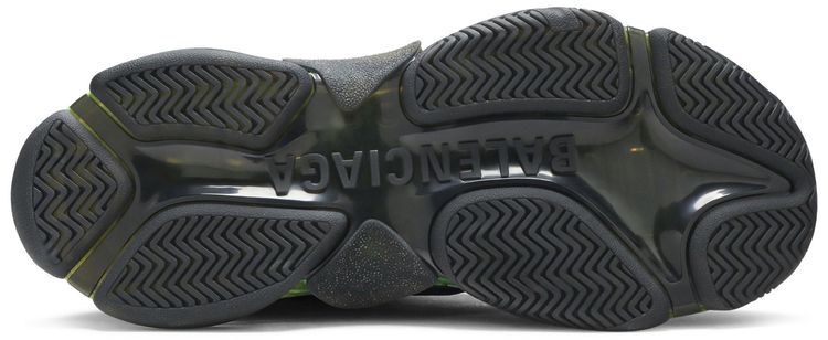 Balenciaga Triple S Sneaker Black Yellow Fluo