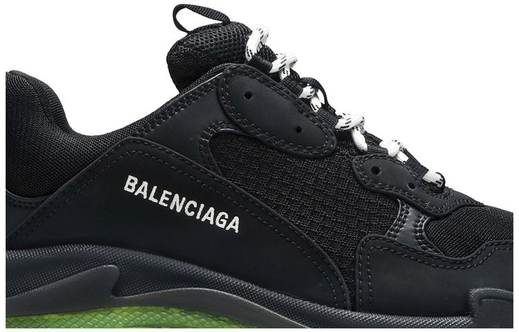 Balenciaga Triple S Sneaker Black Yellow Fluo