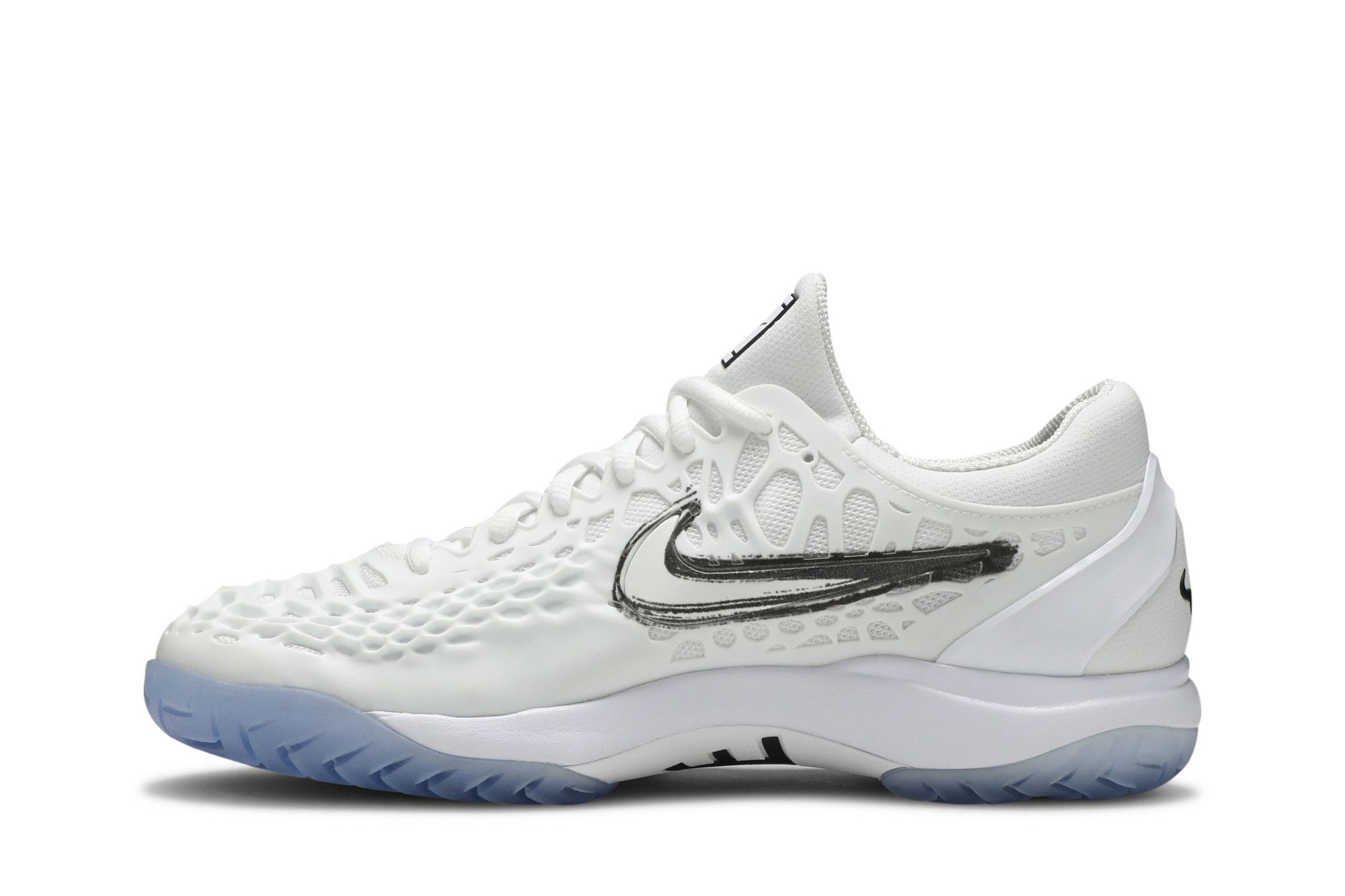 Nike men's zoom cage 3 tennis shoes white and metallic summit hot sale