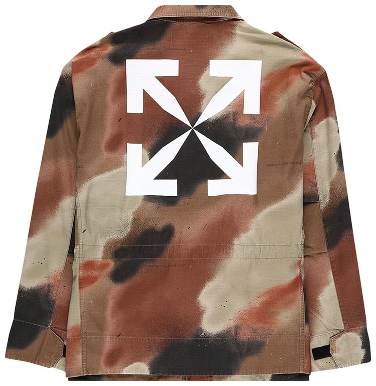 Off White Arrow Field Jacket CamoWhite