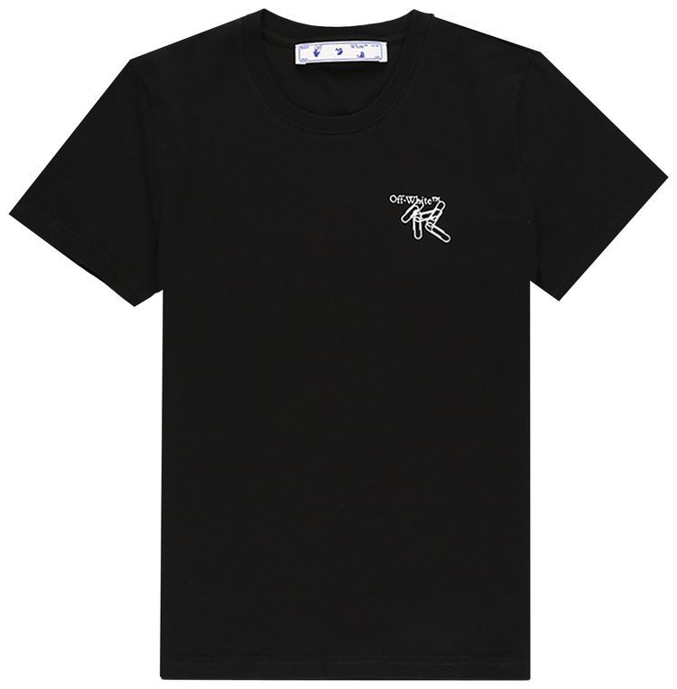 Off White Paper Clip Arrow Tee BlackWhite