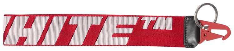 Off White 20 Industrial Key Holder RedWhite