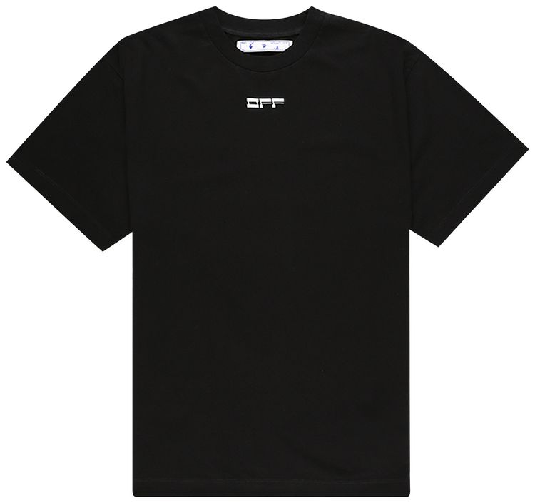 Off White Mask Face Over Tee BlackWhite