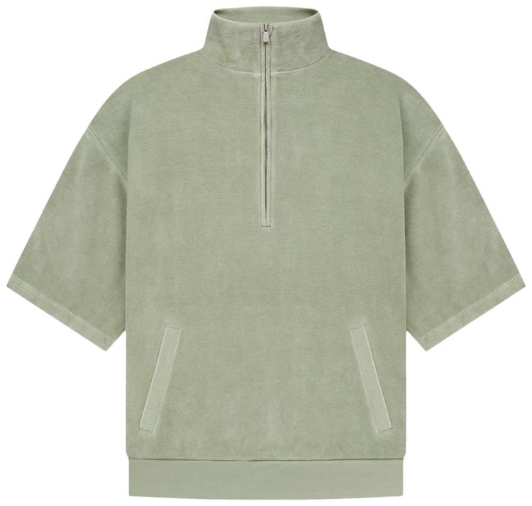 Fear of God Essentials Velour Mockneck Seafoam