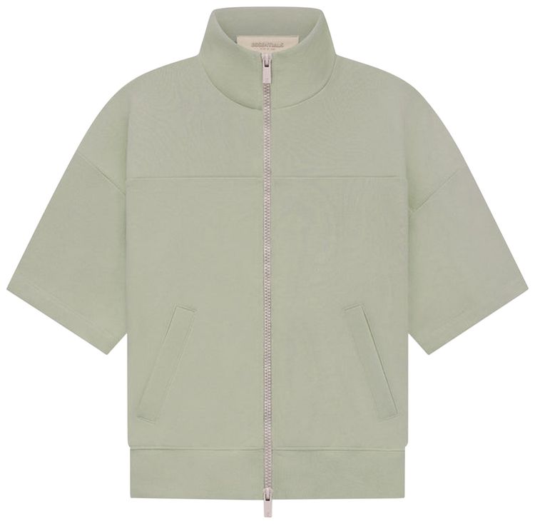 Fear of God Essentials Kids Short Sleeve Full Zip Jacket Seafoam