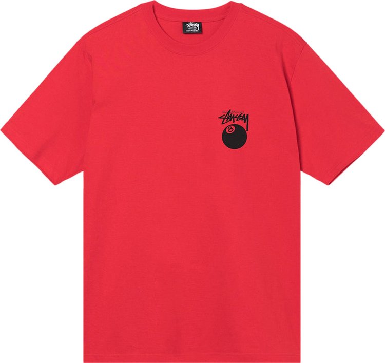 Buy Stussy Billiards Tee 'Red' - 190489 RED | GOAT