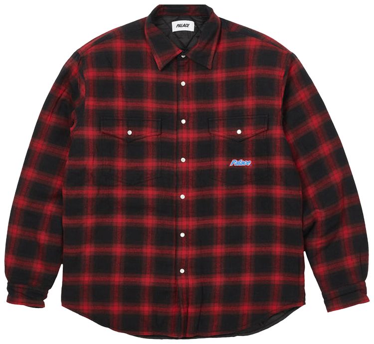 Palace Therma Yak Thinsulate Shirt Red