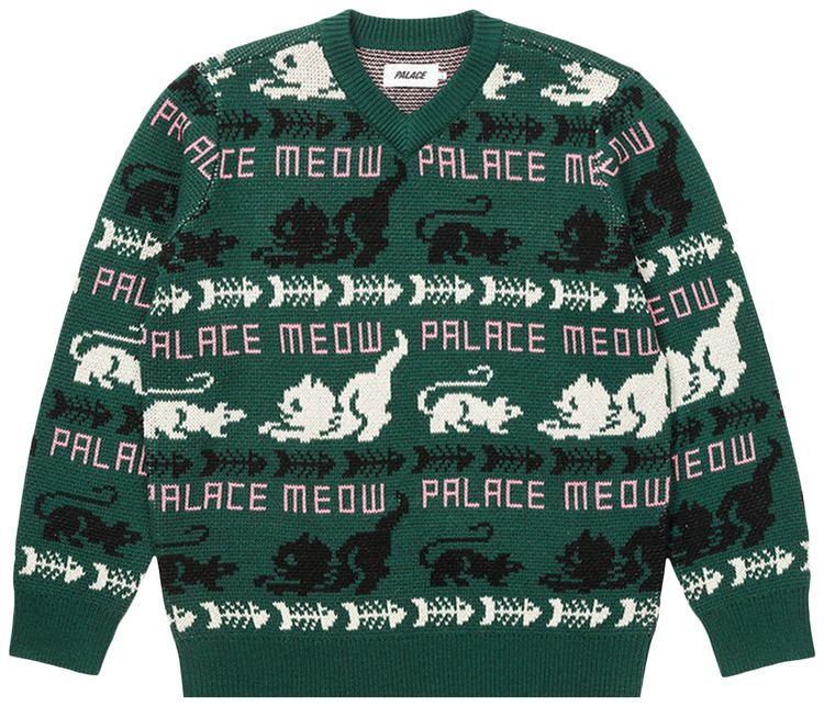 Palace Meow Meow Knit Green