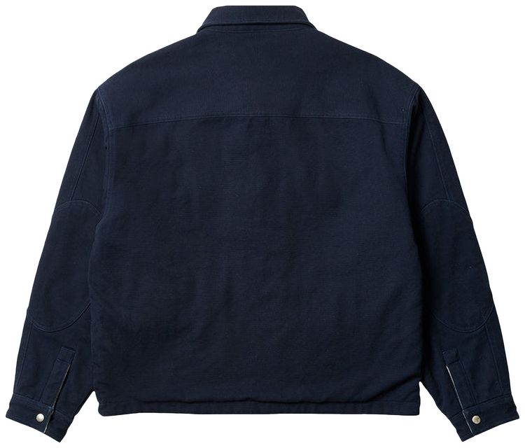 Palace Reversible Canvas Fleece Jacket NavyNatural