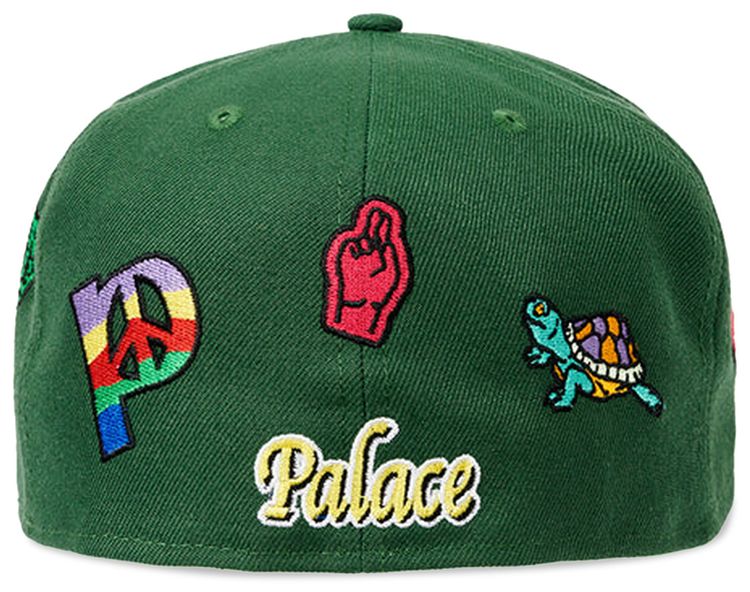 Palace x New Era 59Fifty Jesus Hat Green