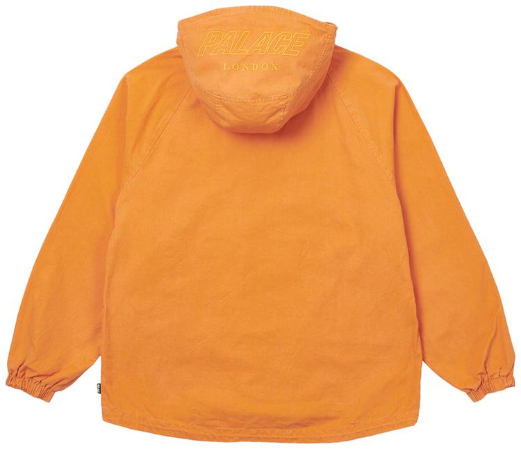 Palace Washed Cotton Hooded Jacket Orange