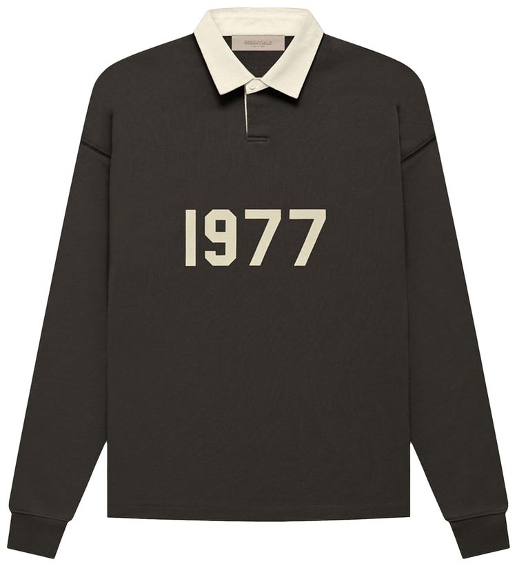 Fear of God Essentials Henley Rugby Off Black