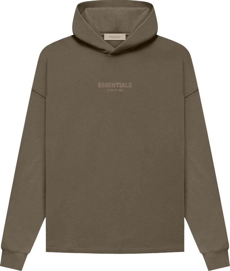 Fear of God Essentials Relaxed Hoodie 'Wood'