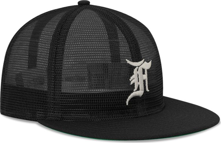 Fear of God Essentials 59Fifty F Mesh Hat Black