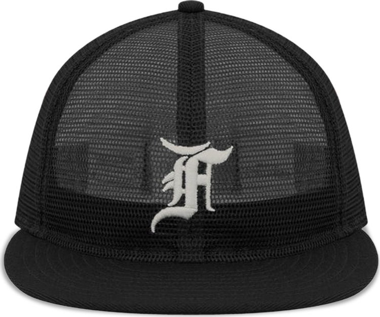 Fear of God Essentials 59Fifty F Mesh Hat Black