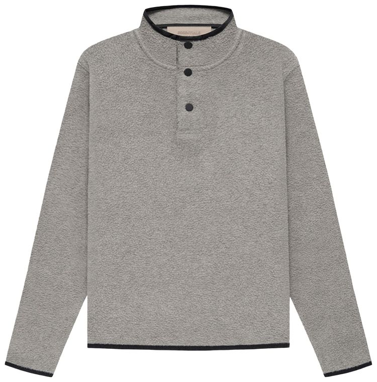 Fear of God Essentials Kids Polar Fleece Pullover Dark Oatmeal