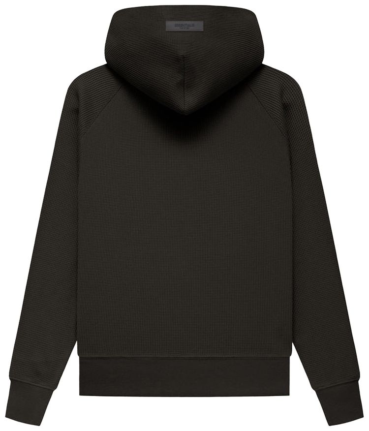 Fear of God Essentials Kids Henley Hoodie Off Black
