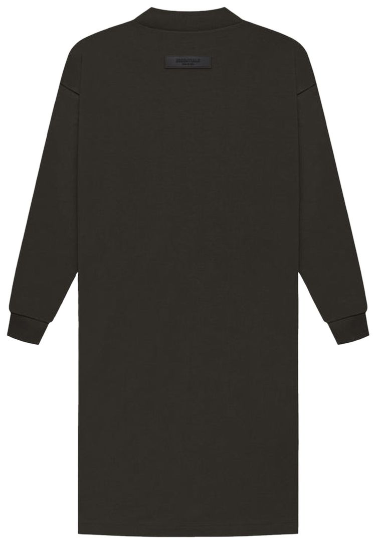 Fear of God Essentials Kids Long Sleeve Tee Dress Off Black