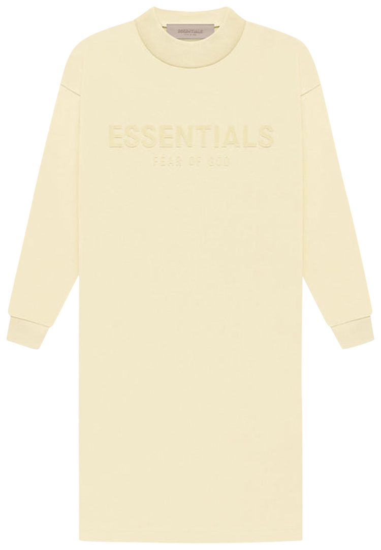 Fear of God Essentials Kids Long Sleeve Tee Dress Canary