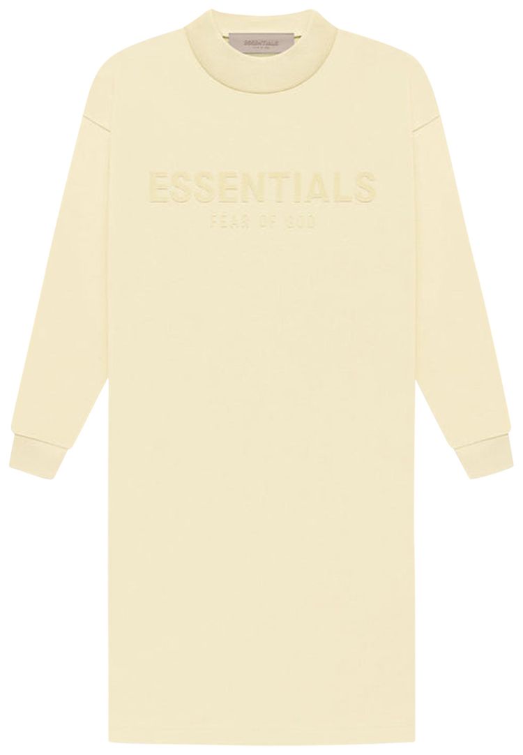 Fear of God Essentials Kids Long-Sleeve Tee Dress 'Canary'