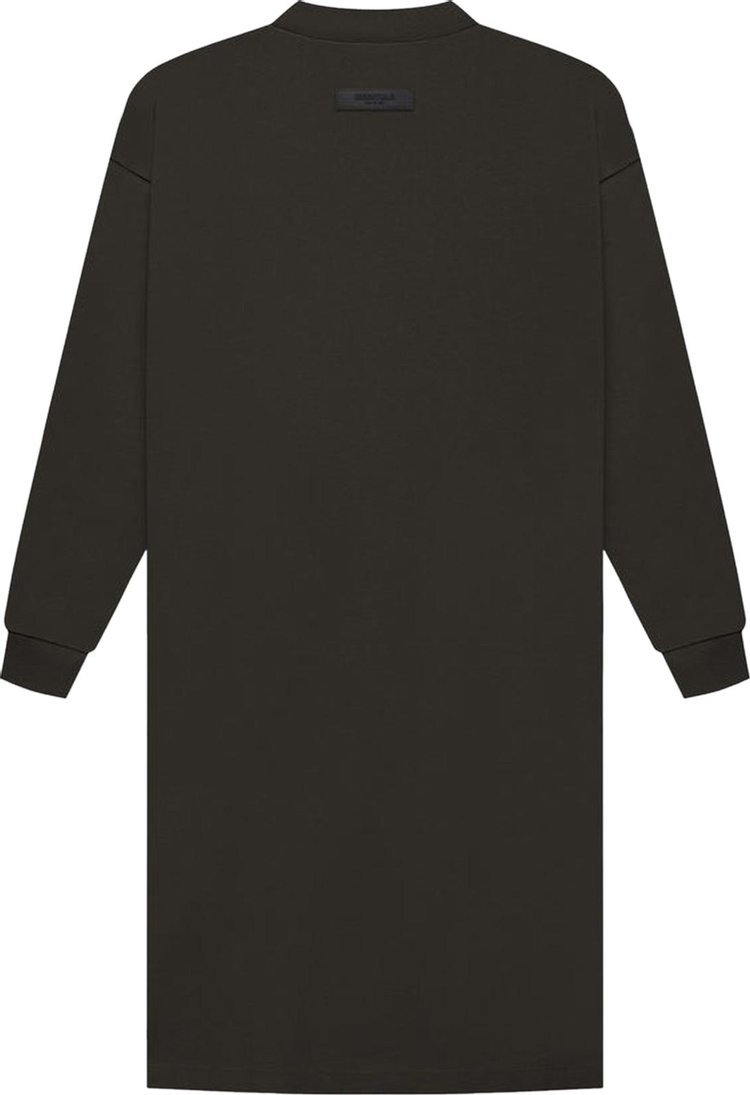 Fear of God Essentials Long Sleeve Tee Dress Off Black