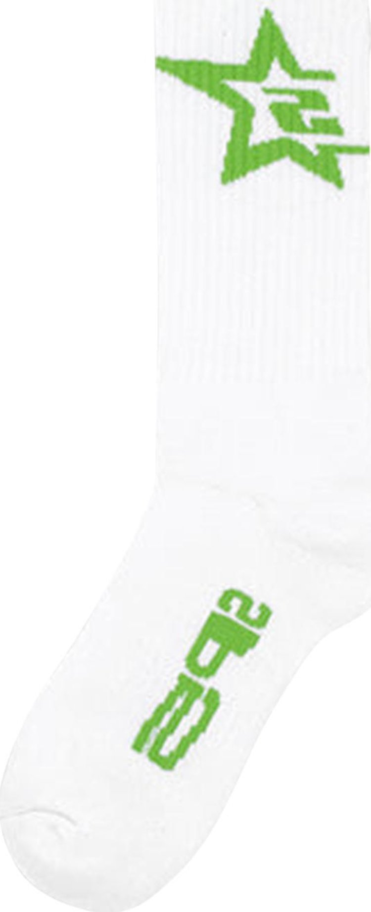 Sp5der Sp5 Sock 'White/Green'