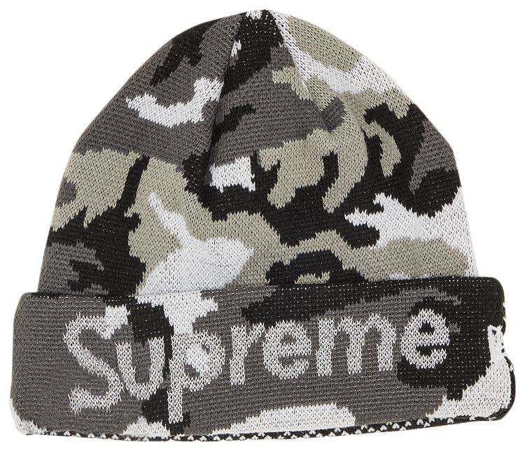 Supreme x New Era Split Beanie Black