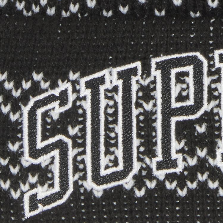 Supreme x New Era Split Beanie Black