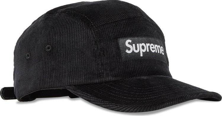 Supreme Corduroy Camp Cap Black