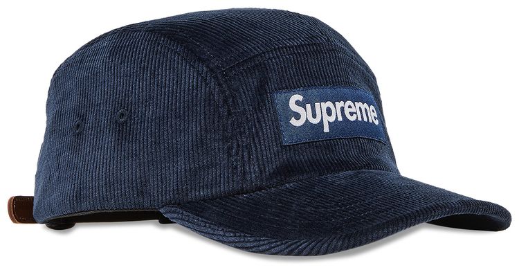 Supreme Corduroy Camp Cap Navy