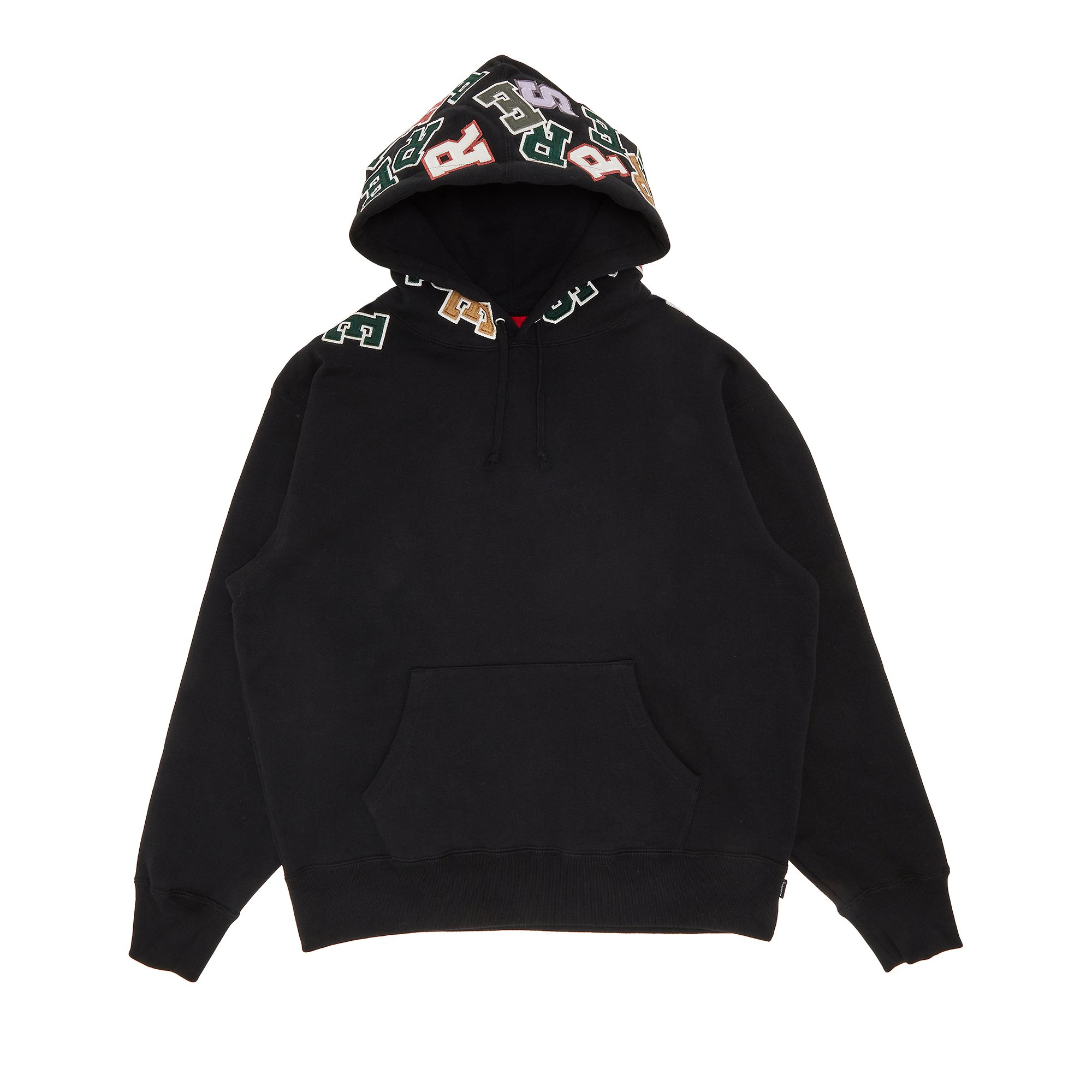 Supreme Scattered Appliqué Hooded Sweatshirt 'Black'