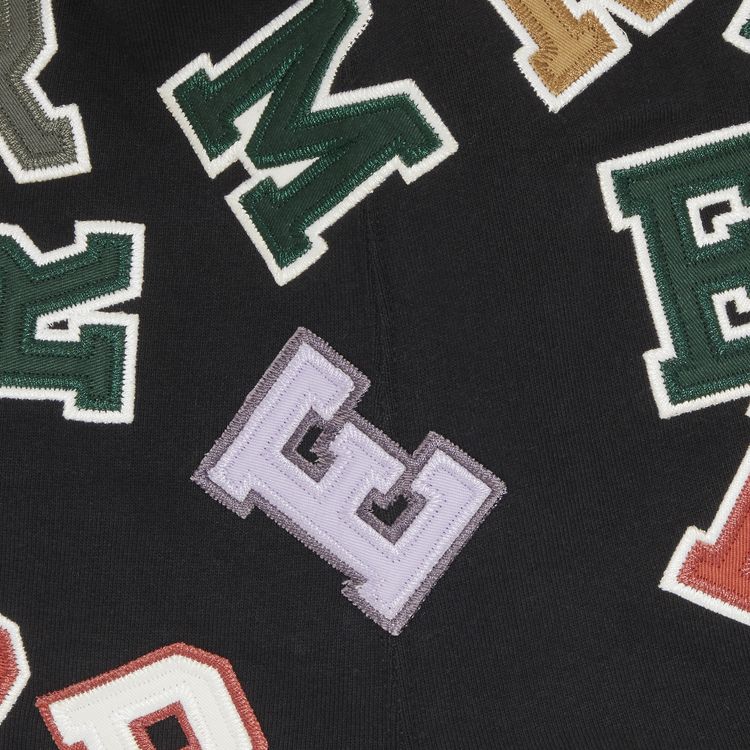 Supreme Scattered Applique Hooded Sweatshirt Black