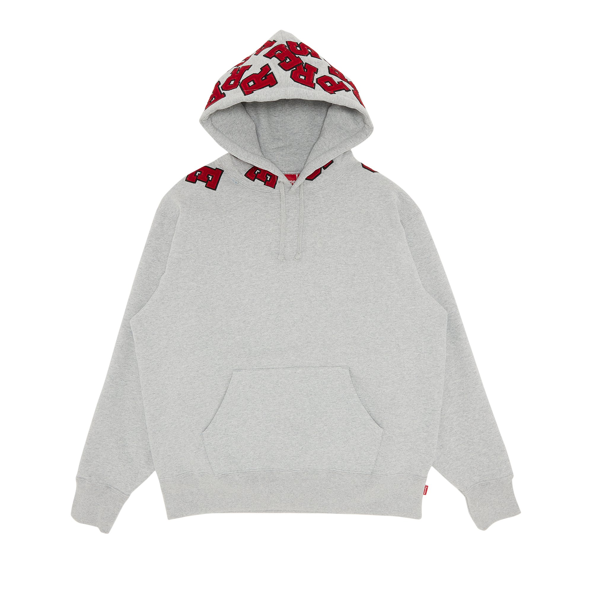 Buy Supreme Scattered Appliqué Hooded Sweatshirt 'Heather Grey 
