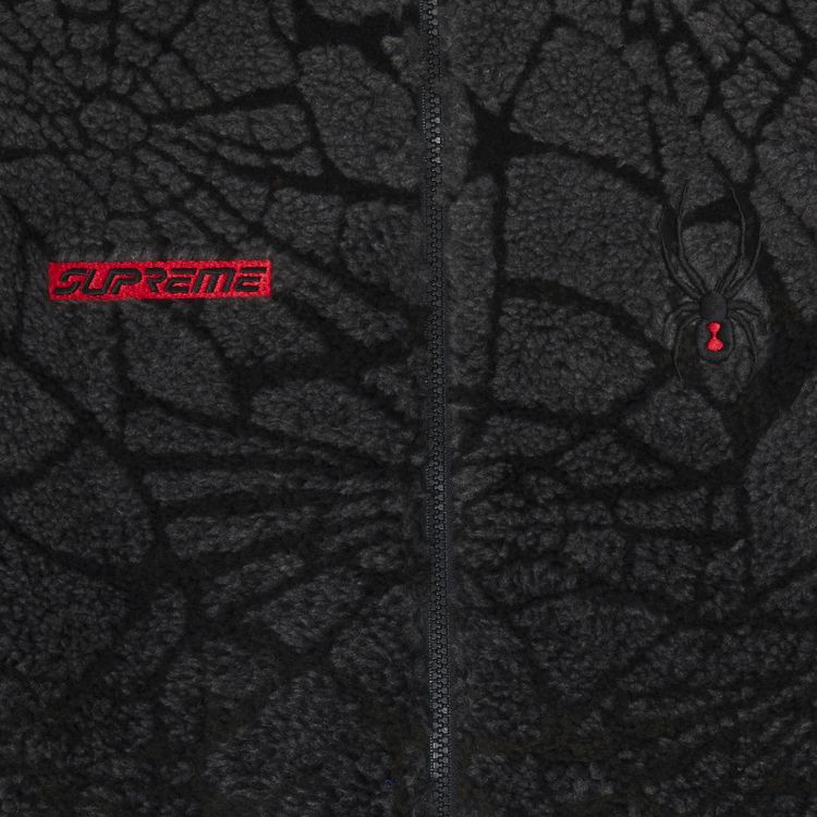 Supreme x Spyder Web Polar Fleece Jacket Black