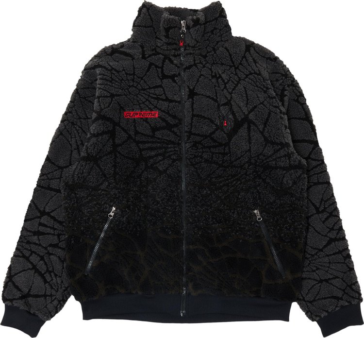 Buy Supreme x Spyder Web Polar Fleece Jacket 'Black' - FW22J31 BLACK | GOAT