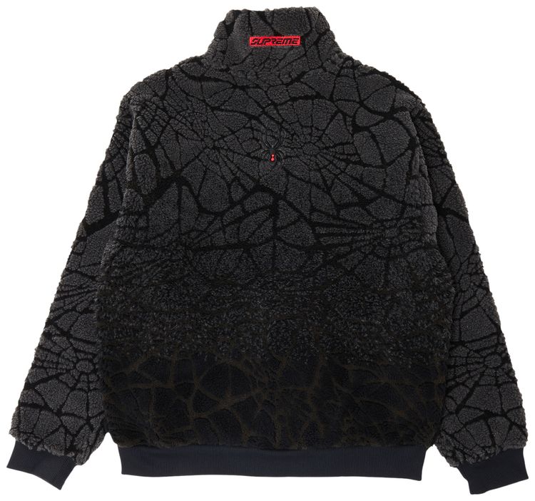 Supreme x Spyder Web Polar Fleece Jacket Black