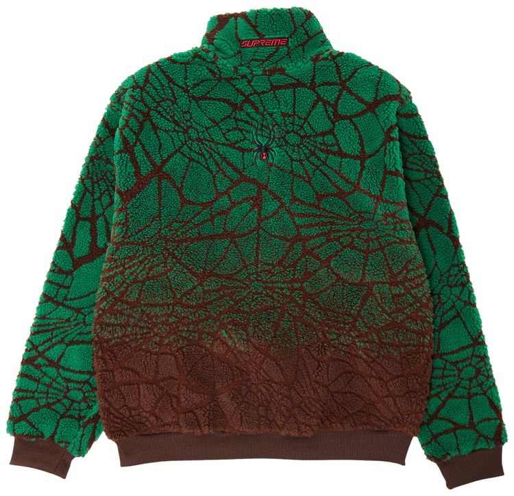 Supreme x Spyder Web Polar Fleece Jacket Brown