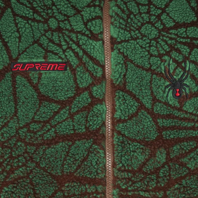 Supreme x Spyder Web Polar Fleece Jacket Brown