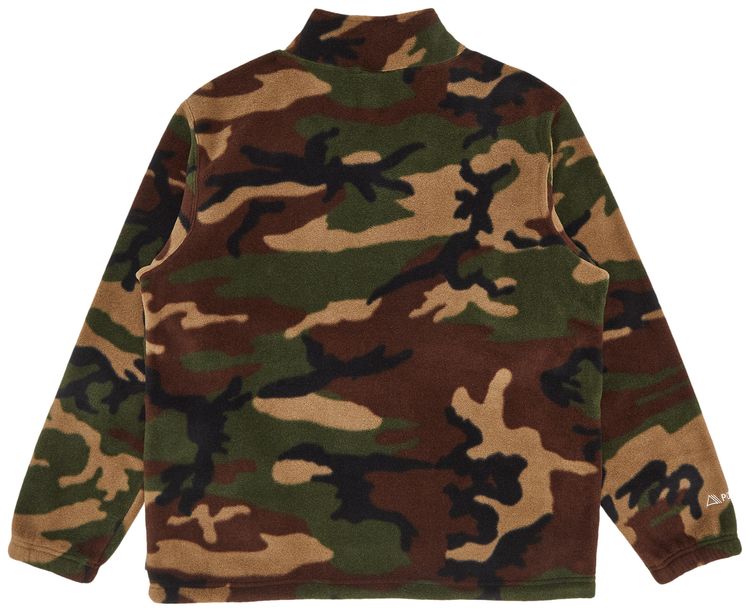 Supreme x Polartec Mock Neck Pullover Woodland Camo