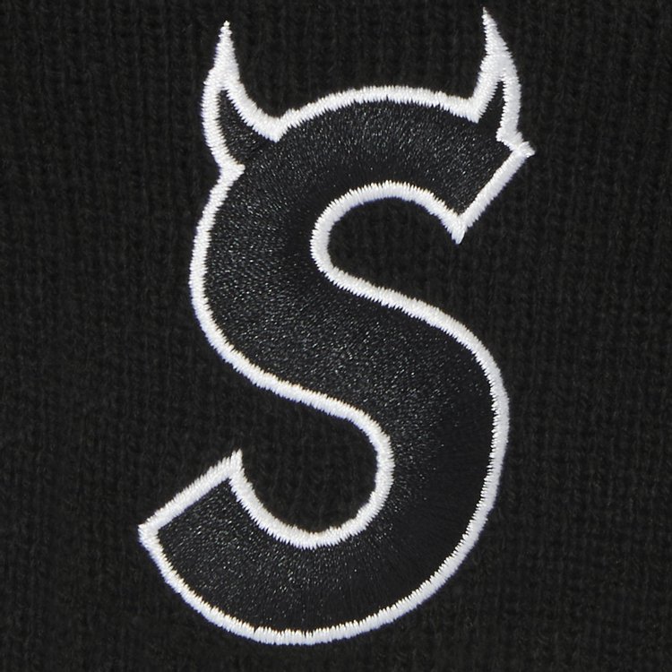 Supreme x New Era S Logo Beanie Black