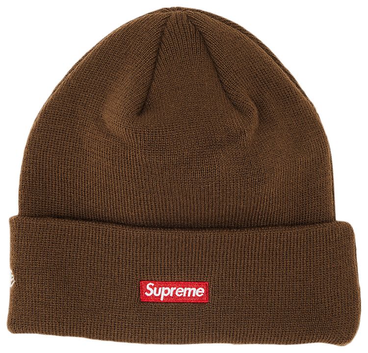 Supreme x New Era S Logo Beanie Brown