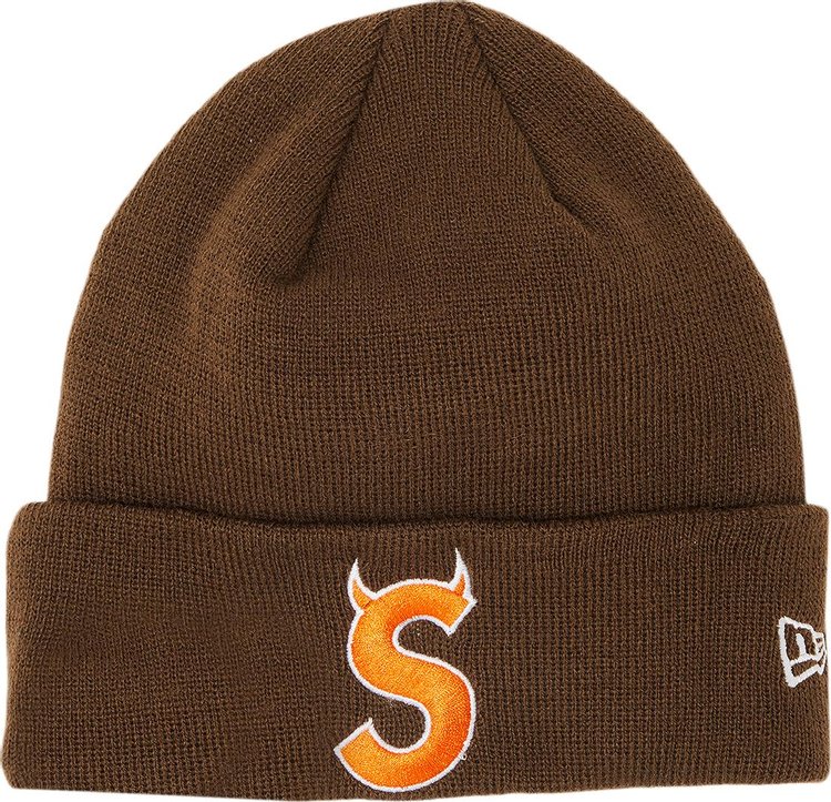 Buy Supreme x New Era S Logo Beanie 'Brown' - FW22BN11 BROWN