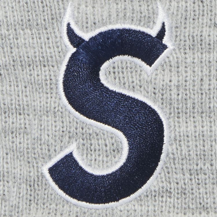 Supreme x New Era S Logo Beanie Heather Grey