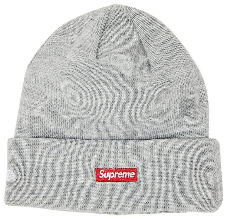 Supreme x New Era S Logo Beanie Heather Grey