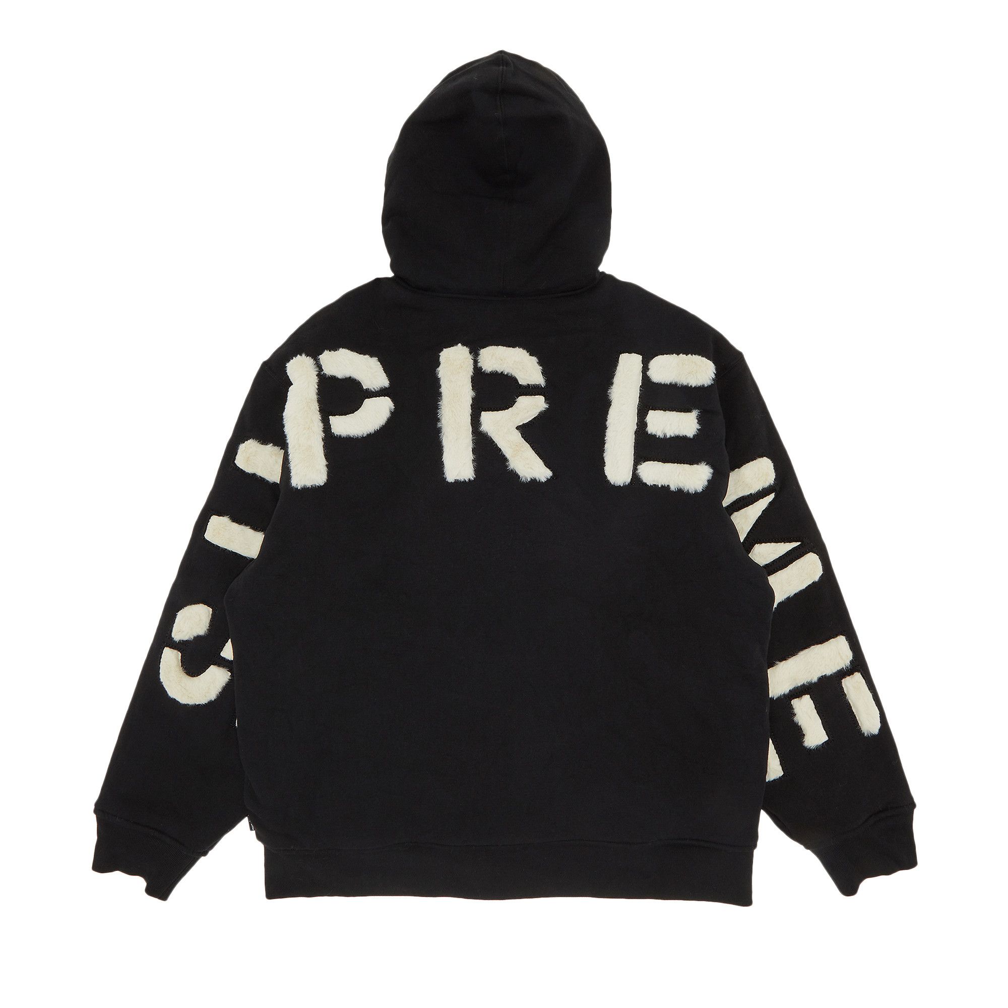 Achetez des Supreme Faux Fur Lined Zip Up Hooded Sweatshirt Black FW22SW18 BLACK GOAT FR