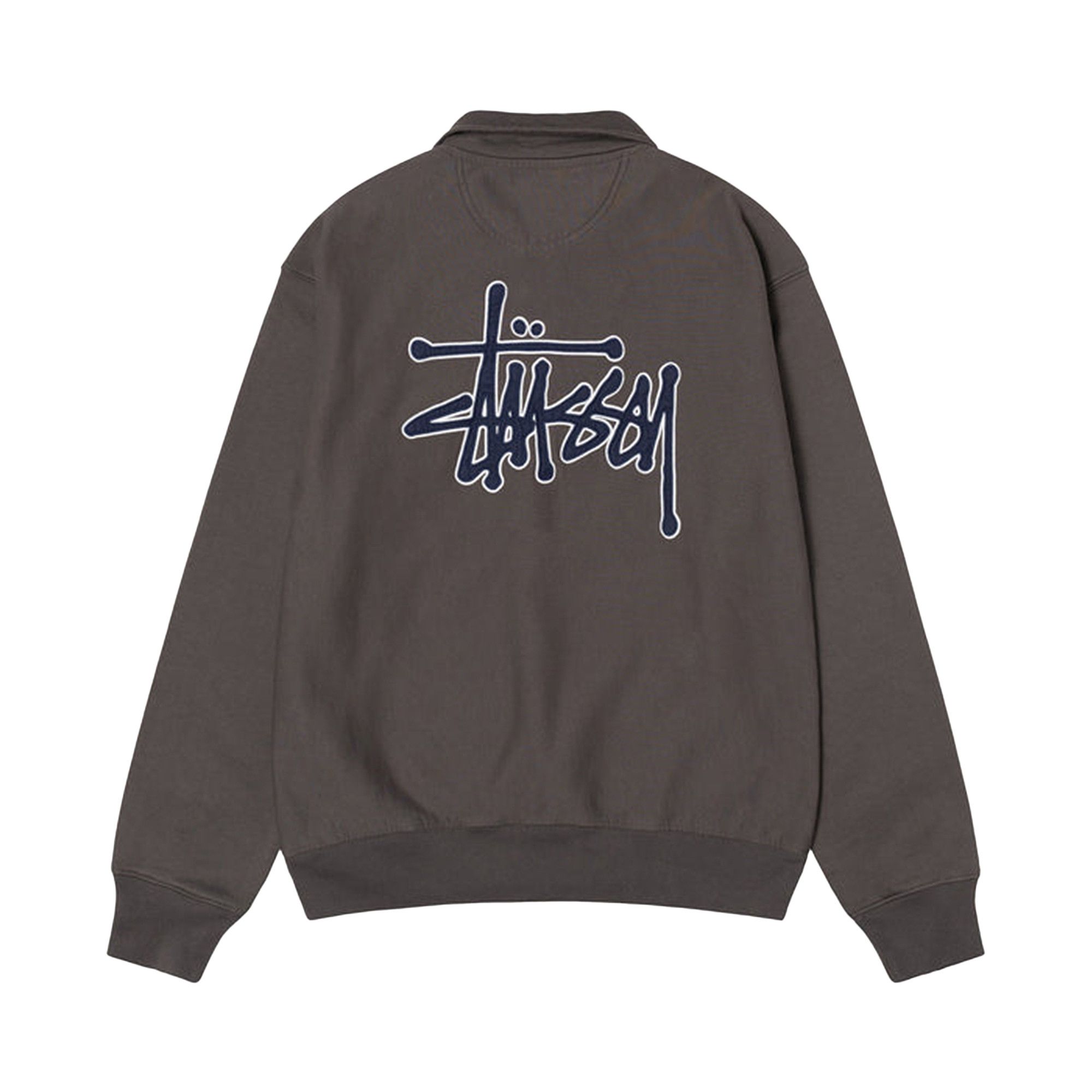 Buy Stussy x Denim Tears Half Zip Fleece 'Charcoal' - 318045