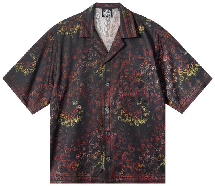 Stussy x Dries Van Noten Foulard Shirt Red